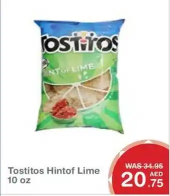 Choithrams Tostitos Hintof Lime 10 oz offer
