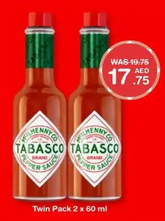 Choithrams McILHENNY CO. TABASCO PEPPER SAUCE Twin Pack 2 x 60 ml offer
