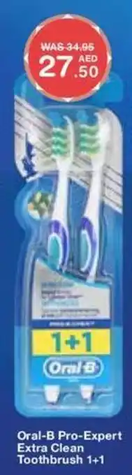 Choithrams Oral-B Pro-Expert Extra Clean Toothbrush 1+1 offer