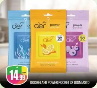 Bigmart GODREJ AER POWER POCKET 3X10GM ASTD offer