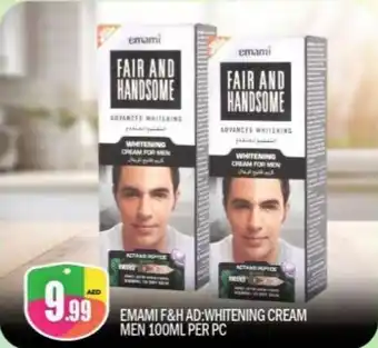 Bigmart EMAMI F AND H AD WHITENING CREAM MEN 100ML PER PC offer
