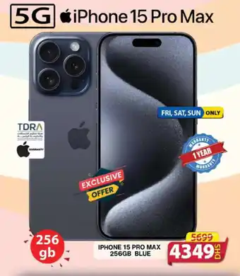 Grand Hyper Market IPHONE 15 PRO MAX 256GB BLUE offer