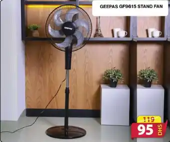 Grand Hyper Market GEEPAS GF9615 STAND FAN offer