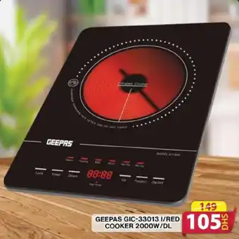 Grand Hyper Market GEEPAS GIC 33013 I RED COOKER 2000W DL offer