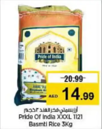 Last Chance Pride Of India XXXL 1121 Basmti Rice 3Kg offer