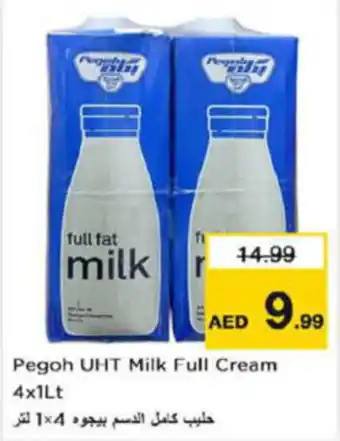 Last Chance Pegoh UHT Milk Full Cream 4x1Lt offer
