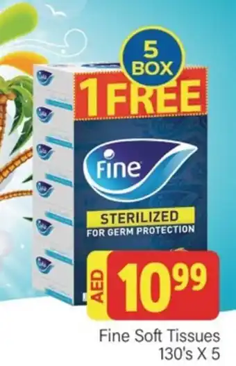 City Retail Supermarket Fine Soft Tissues 130s x 5 offer