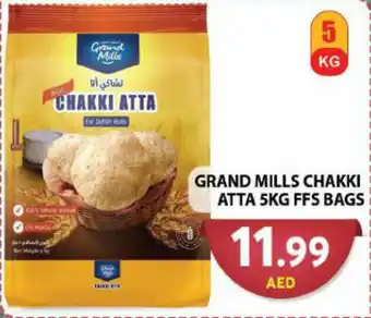Grand Hyper Market GRAND MILLS CHAKKI ATTA 5KG FFS BAGS offer
