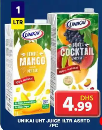 Grand Hyper Market UNIKAI UHT JUICE 1LTR ASRTD /PC offer