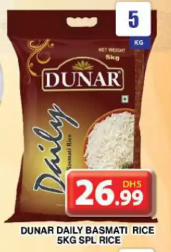 Grand Mall Sharjah DUNAR DAILY BASMATI RICE 5KG SPL RICE offer