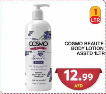 Grand Mall Sharjah COSMO BEAUTE BODY LOTION ASSTD 1LTR offer