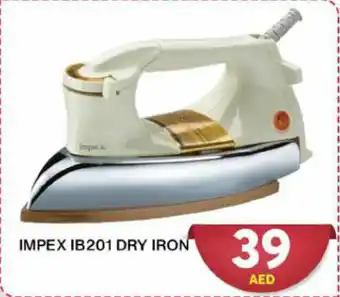 Grand Mall Sharjah IMPEX IB201 DRY IRON offer