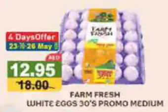 Aswaq Ramez FARM FRESH WHITE EGGS 30'S PROMO MEDIUM offer