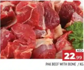 Al Madina PAK BEEF WITH BONE KG offer