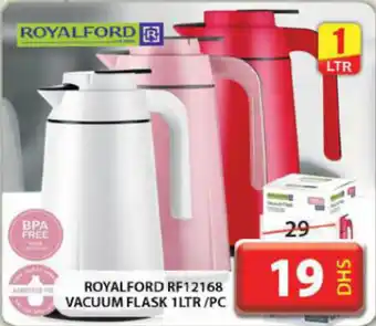 Grand Hyper Market ROYALFORD RF12168 VACUUM FLASK 1LTR PC offer