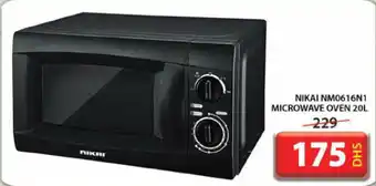 Grand Hyper Market NIKAI NM0616N1 MICROWAVE OVEN 20L offer