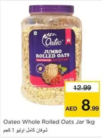 Nesto Oateo Whole Rolled Oats Jar 1kg offer