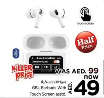 Nesto GBL Earbuds With Touch Screen asstd offer