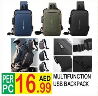 Dream Land Center MULTIFUNCTION USB BACKPACK offer