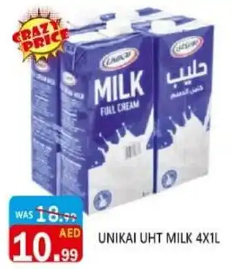 United Hypermarket UNIKAI UHT MILK UNIKAI UHT MILK 4X1L 3.99 offer