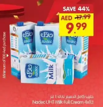 Gala Supermarket Nadec UHT Milk Full Cream 4x1Lt offer