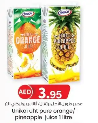 KM Trading Unikai uht pure orange pineapple juice 1 litre offer