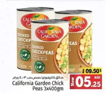 Kenz Hypermarket California Garden Chick Peas 3x400gm offer