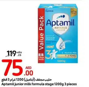 Carrefour Aptamil junior milk formula stage 1200g 3 pieces offer