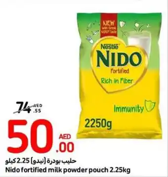 Carrefour Nido fortified milk powder pouch 2.25kg offer