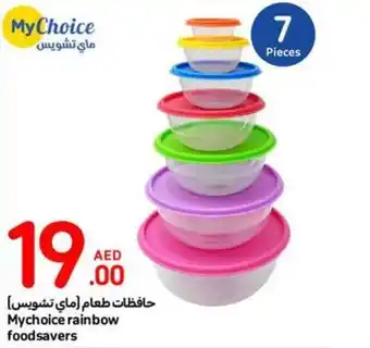 Carrefour Mychoice rainbow foodsavers offer
