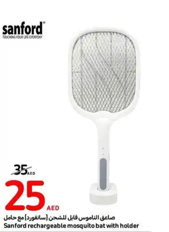 Carrefour Sanford rechargeable mosquito bat with holder offer
