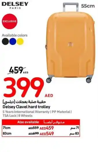 Carrefour Delsey Clavel hard trolley 55cm offer