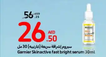 Carrefour Garnier Skinactive fast bright serum 30ml offer