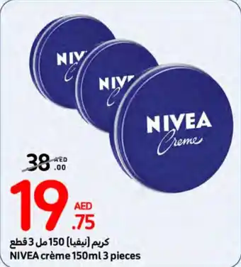 Carrefour NIVEA Crème 150mL x 3 pieces offer