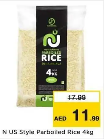 Nesto N US Style Parboiled Rice 4kg offer