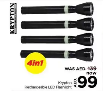 Nesto Krypton Rechargeable LED Flashlight offer