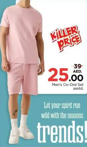 Nesto Men's Co ord Set asstd offer