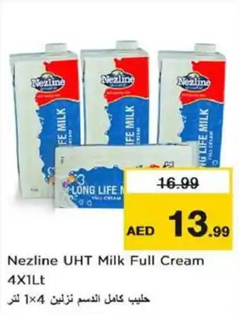 Nesto Nezline UHT Milk Full Cream 4x1lt offer