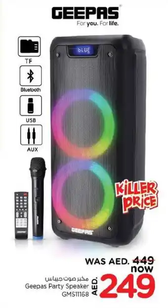 Nesto Geepas Party Speaker GMS11168 offer