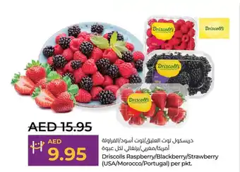 Lulu Hypermarket Driscolls Raspberry Blackberry Strawberry per pkt offer