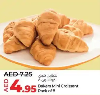 Lulu Hypermarket Bakers Mini Croissant Pack of 8 offer