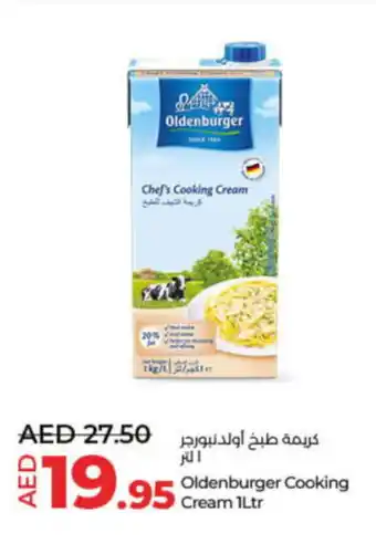 Lulu Hypermarket Oldenburger Cooking Cream 1Ltr offer