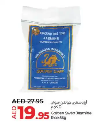 Lulu Hypermarket Golden Swan Jasmine Rice 5kg offer