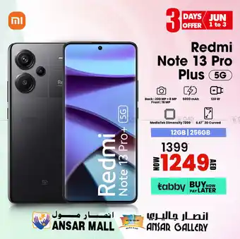 Ansar Mall Redmi Note 13 Pro Plus 5G offer