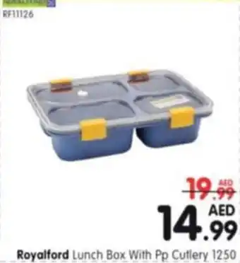 Al Madina Royalford Lunch Box With Pp Cutlery 1250 offer