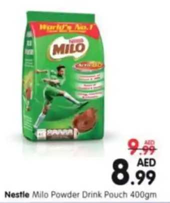 Al Madina Nestle Milo Powder Drink Pouch 400gm offer