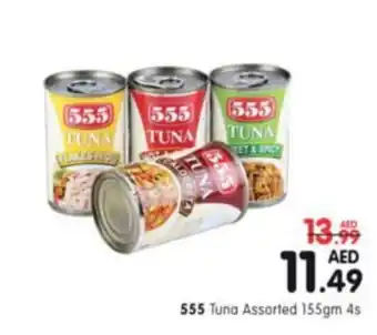 Al Madina 555 Tuna Assorted 155gm 4s offer