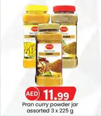 KM Trading Pran curry powder jar assorted 3 x 225 g offer