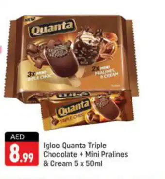 Shaklan Igloo Quanta Triple Chocolate + Mini Pralines and Cream 5 x 50ml offer