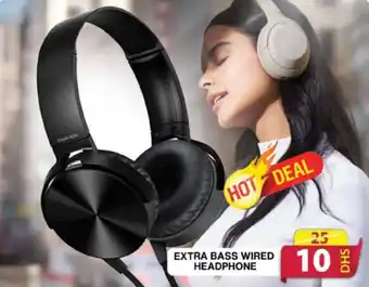 Grand Hyper Market EXTRA BASS WIRED HEADPHONE offer